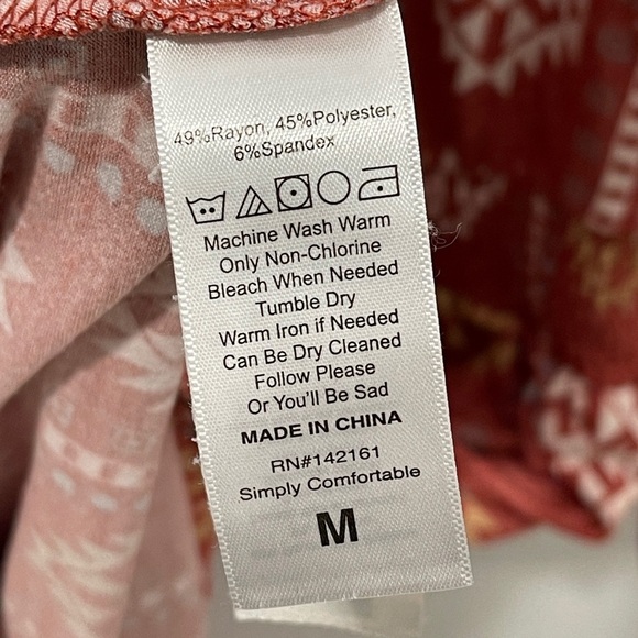 LulaRoe Jody Faux Wrap Dress Aztec Boho Print Size Medium - Picture 5 of 5